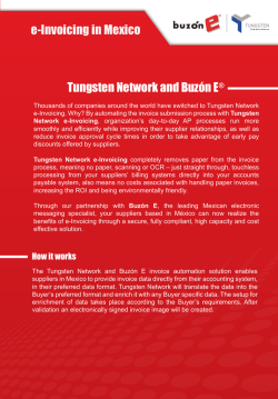 e-Invoicing in Mexico Tungsten Network and Buzón E®
