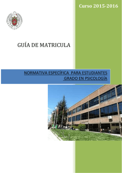 GUÍA MATRÍCULA GRADO PSICO 15-16