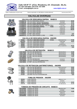 valvulas diversas