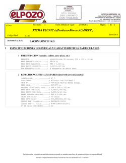 Detalle del producto - Ficha técnica