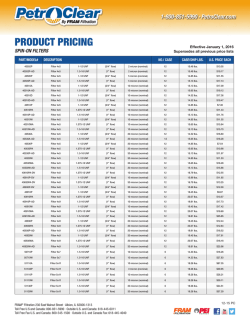 PRODUCT PRICING
