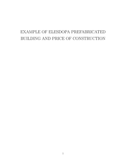example of elesdopa prefabricated building and price of construction