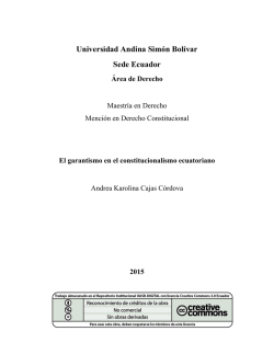 T1647-MDE-Cajas-El garantismo - Repositorio UASB