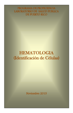 Hematología (Identificacion de Células)