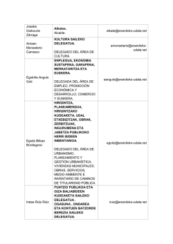 Direcciones electr&oacute;nicas de los concejales y concejalas