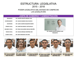 Comisiones - Poder Legislativo del Estado de Campeche