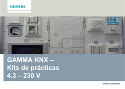 GAMMA KNX – Kits de prácticas 4.3 – 230 V