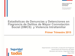 Diapositiva 1 - Subsecretaría de Prevención del Delito