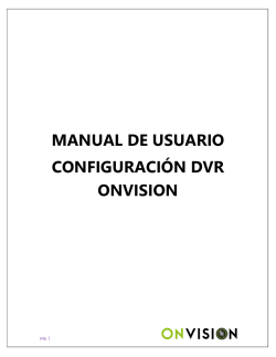 manual de usuario configuración dvr onvision