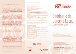CURSO 2015 -2016 - Fundación Ramón Sáinz de Varanda