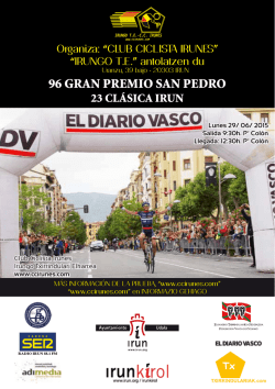 96 gran premio san pedro - Club Ciclista Irunés / Irungo Txirrindulari