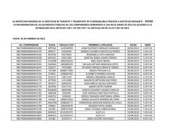 FECHA: 16 DE FEBRERO DE 2015 No. COMPARENDO