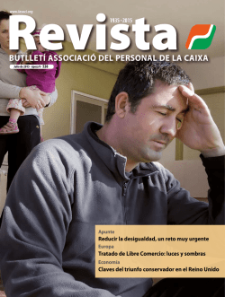 BUTLLETÍ ASSOCIACIÓ DEL PERSONAL DE LA CAIXA
