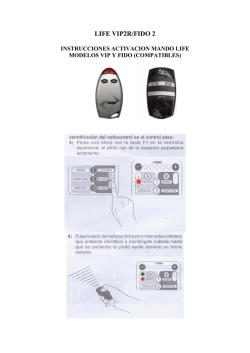 Instrucciones LIFE VIP2R/FIDO 2