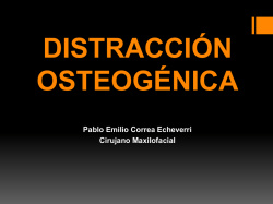 Distraccion osteogenica pdf