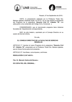 445/15 - Facultad de Derecho