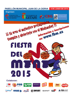 Dossier con todas las plantillas - Federaci&oacute;n de Baloncesto de Madrid