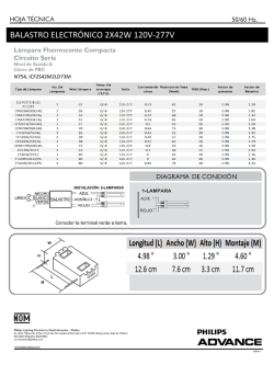 BALASTRO ELECTRÓNICO 2X42W 120V-277V