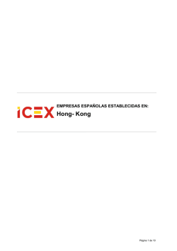 Directorio de empresas españolas establecidas en China