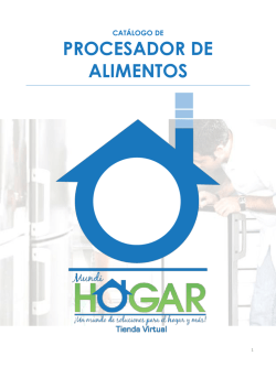 PROCESADOR DE ALIMENTOS