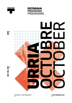 EGITARAUA PROGRAMA PROGRAMME