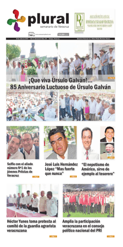 ¡Que viva Úrsulo Galván!... 85 Aniversario