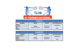 fase regional - 6º Torneo Padel Carrefour