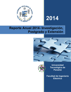 Reporte Anual 2014- Investigaci&oacute;n, Postgrado y Extensi&oacute;n
