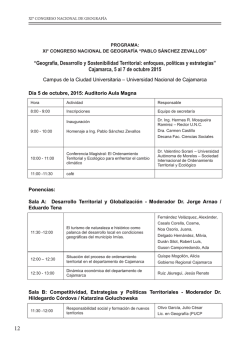 programa del congreso nacional