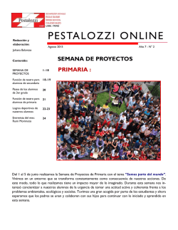 PESTALOZZI ONLINE - Colegio Suizo Pestalozzi