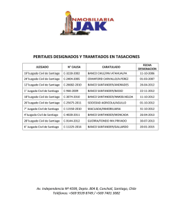 Tasaciones - Inmobiliaria JAK