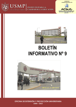 BOLETÍN INFORMATIVO - Instituto para la Calidad de la Educación