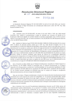 R.D.R. N&ordm; 068-2015-DRAT - Direcci&oacute;n Regional de Agricultura