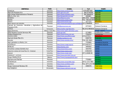 EMPRESA PAÍS E-MAIL TLF RAMO CENIACUA Colombia http
