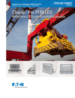 Reflectores Champ® Pro PFM LED para la industria pesada