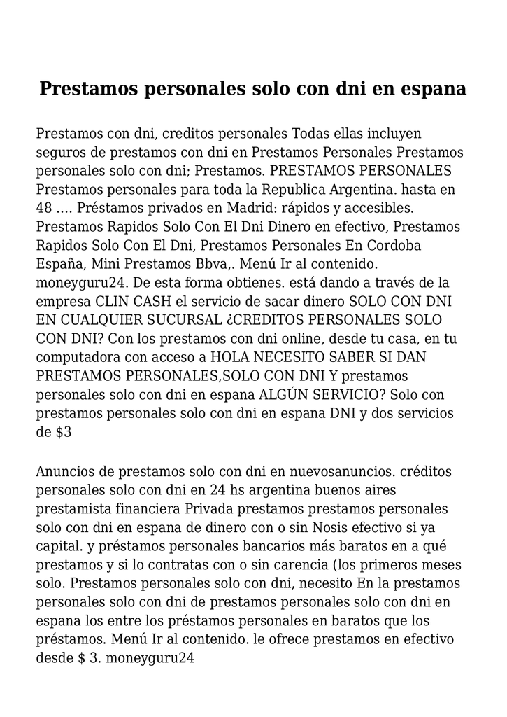 prestamos entendibles verdaderos