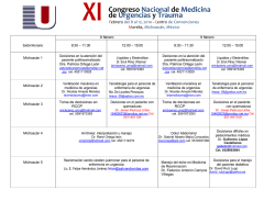 XI Congreso Nacional de Medicina de Urgencias y Trauma
