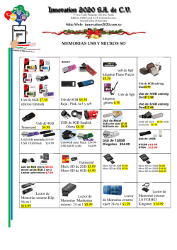 MEMORIAS USB Y MICROS SD