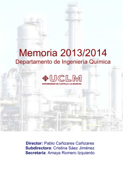Memoria 2013-2014 - Universidad de Castilla