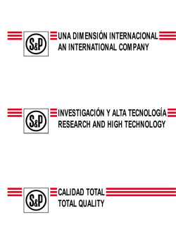 UNA DIMENSIÓN INTERNACIONAL AN INTERNATIONAL