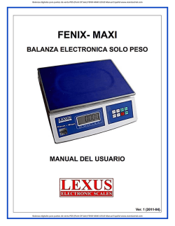 Balanzas digitales para puntos de venta POS (Point Of Sale) FENIX