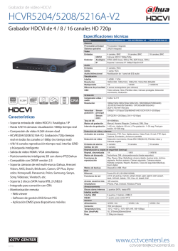 Videograbadores DAHUA HDCVI HCVR5204/5208