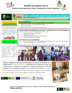 Boletín de gestión de la - Municipal de Santa Rosa de Copan