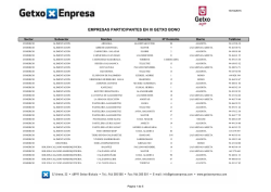 LISTADO DE EMPRESAS PARTICIPANTES