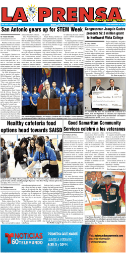 San Antonio gears up for STEM Week Healthy cafeteria food options
