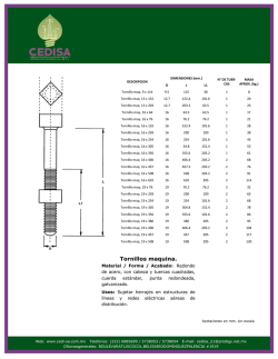 Tornillos maquina.