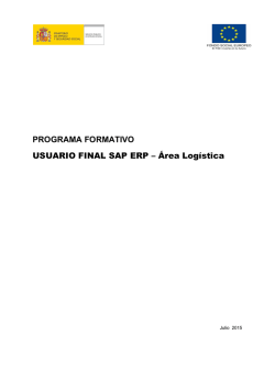 Usuario final SAP ERP- área logística