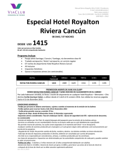 Especial Hotel Royalton Riviera Cancún