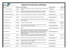 Gestores de Innovaci&oacute;n certificados