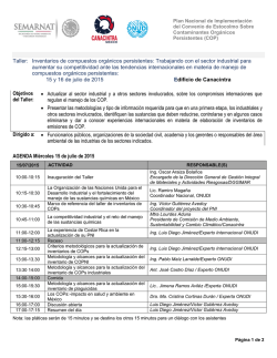 Agenda del taller en PDF